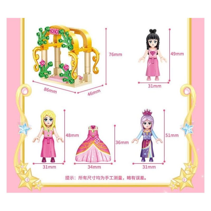 GUDI 9048 non  ĐỀN THỜ HOA bộ đồ chơi xếp lắp ráp ghép mô hình Yeloli 398 khối