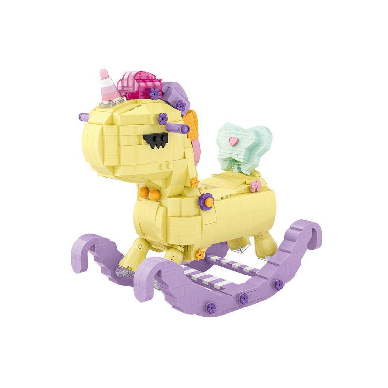 LOZ 1222 non Lego NGỰA BẬP BÊNH KỲ LÂN bộ đồ chơi xếp lắp ráp ghép mô hình Girl Con Gái 944 khối