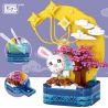 LOZ 1230 non  HỘP ĐỰNG BÚT THỎ MẶT TRĂNG bộ đồ chơi xếp lắp ráp ghép mô hình Creator Sáng Tạo 620 khối