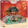 LOZ 1924 non  LỄ HỘI ĐÈN LỒNG WATER TOWN CẦU CỔ bộ đồ chơi xếp lắp ráp ghép mô hình Chinese Traditional Festivals Lễ Hội Cổ Truyền 1524 khối