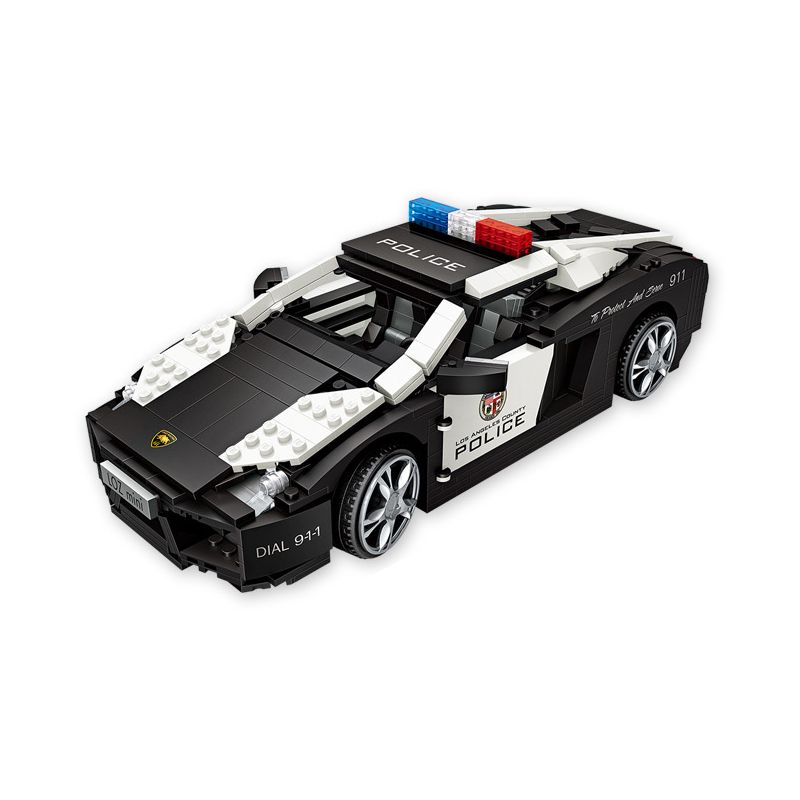 LOZ 1113 non Lego MÔ HÌNH XE QUAY SỐ-911 tỷ lệ 1:18 bộ đồ chơi xếp lắp ráp ghép mô hình Racers Đua Tốc Độ 1005 khối