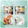 LOZ 1127 non  XE TẢI bộ đồ chơi xếp lắp ráp ghép mô hình City BAKERY TRUCK Thành Phố 1188 khối