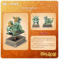 LOZ 1921 non  KỲ LÂN THÚ bộ đồ chơi xếp lắp ráp ghép mô hình Creator Sáng Tạo 1434 khối