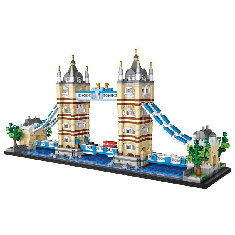 LOZ 1026 non Lego CẦU THÁP bộ đồ chơi xếp lắp ráp ghép mô hình Buildings 1455 khối