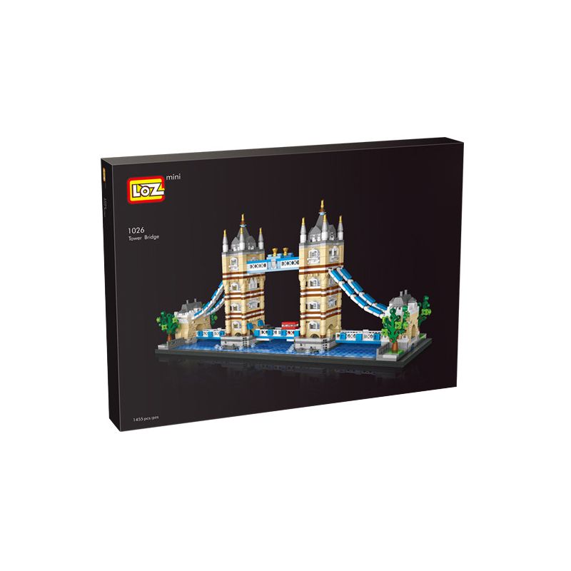 LOZ 1026 non  CẦU THÁP bộ đồ chơi xếp lắp ráp ghép mô hình Buildings 1455 khối