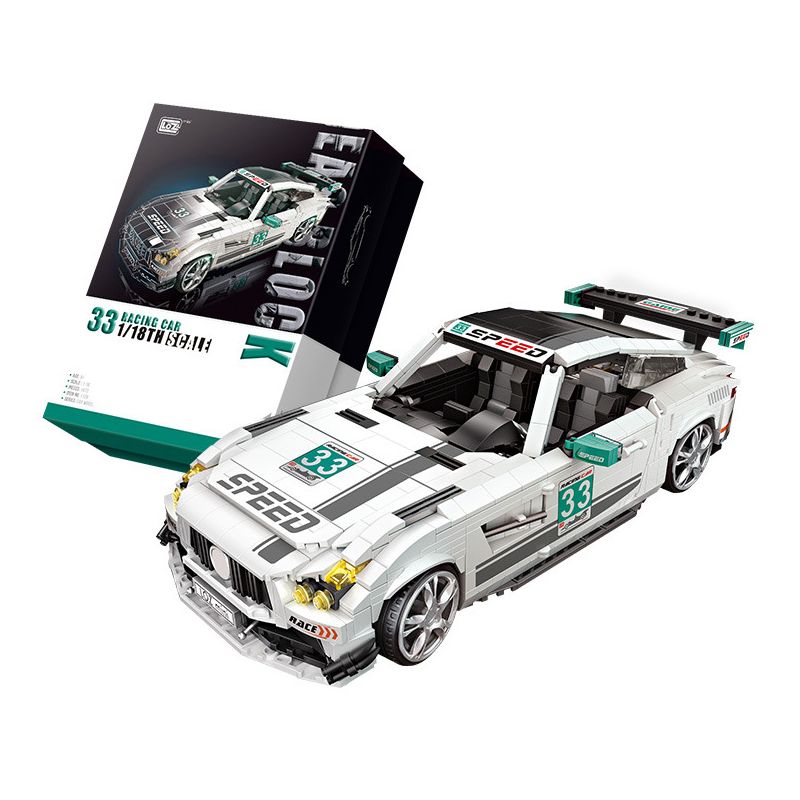 LOZ 1128 non Lego SIÊU XE tỷ lệ 1:18 bộ đồ chơi xếp lắp ráp ghép mô hình Racers Đua Tốc Độ 1672 khối