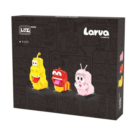 LOZ 4105 non  LỖI VUI NHỘN bộ đồ chơi xếp lắp ráp ghép mô hình Movie & Game LARVA Phim Và Trò Chơi