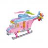 LOZ 1121 non  MÁY BAY TRỰC THĂNG MÀU HỒNG bộ đồ chơi xếp lắp ráp ghép mô hình 479 khối