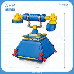 LOZ 1124 non  ĐIỆN THOẠI CỔ ĐIỂN bộ đồ chơi xếp lắp ráp ghép mô hình Creator Sáng Tạo 633 khối
