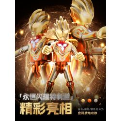 BLOKS 71225 non  HV-01 ETERNAL SHINING TRIGA VS DIABLO-GOLDEN CRISIS PHIÊN BẢN ĐẶC BIỆT SÁCH CỰC KỲ NỔI TIẾNG VINH QUANG bộ đồ chơi xếp lắp ráp ghép mô hình Ultraman Vệ Binh Vũ Trụ Siêu Nhân Điện Quang
