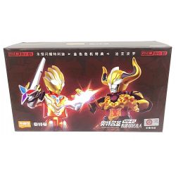 BLOKS 71225 non  HV-01 ETERNAL SHINING TRIGA VS DIABLO-GOLDEN CRISIS PHIÊN BẢN ĐẶC BIỆT SÁCH CỰC KỲ NỔI TIẾNG VINH QUANG bộ đồ chơi xếp lắp ráp ghép mô hình Ultraman Vệ Binh Vũ Trụ Siêu Nhân Điện Quang