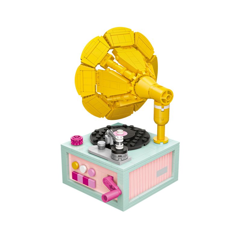 LOZ 1123 non  MÁY QUAY ĐĨA bộ đồ chơi xếp lắp ráp ghép mô hình Creator Sáng Tạo 432 khối