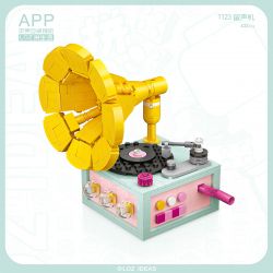 LOZ 1123 non  MÁY QUAY ĐĨA bộ đồ chơi xếp lắp ráp ghép mô hình Creator Sáng Tạo 432 khối