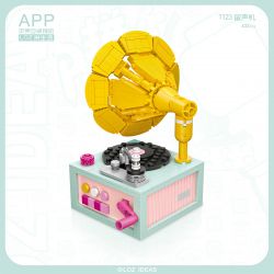 LOZ 1123 non  MÁY QUAY ĐĨA bộ đồ chơi xếp lắp ráp ghép mô hình Creator Sáng Tạo 432 khối