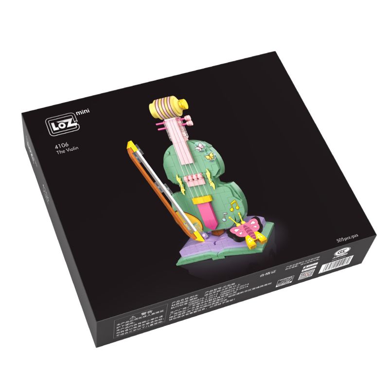 LOZ 4106 non  ĐÀN VI Ô LÔNG bộ đồ chơi xếp lắp ráp ghép mô hình Creator Sáng Tạo 505 khối