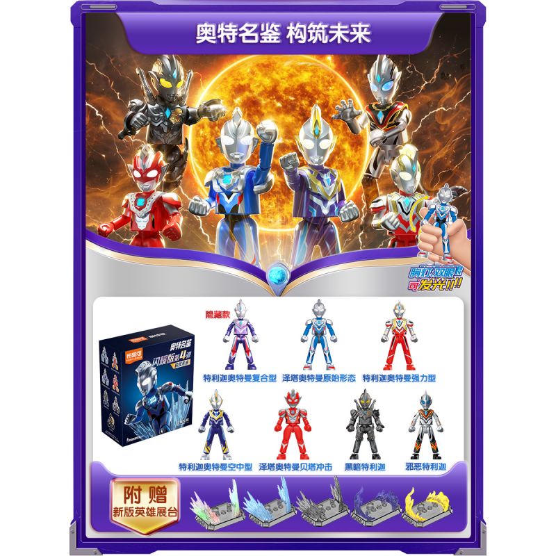 BLOKS 71218 non  SV-04 XÂY DỰNG TƯƠNG LAI BẢN SÁNG PHẦN bộ đồ chơi xếp lắp ráp ghép mô hình Ultraman Vệ Binh Vũ Trụ Siêu Nhân Điện Quang