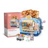 LOZ 1746 non  TIỆM BÁNH MINI STREET VIEW bộ đồ chơi xếp lắp ráp ghép mô hình Mini Modular Đường Phố Thu Nhỏ 567 khối