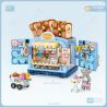 LOZ 1746 non  TIỆM BÁNH MINI STREET VIEW bộ đồ chơi xếp lắp ráp ghép mô hình Mini Modular Đường Phố Thu Nhỏ 567 khối