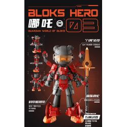 BLOKS 85003 non  BỘ ĐỒ CHIẾN ĐẤU CV-03 NEZHA LI ZITAI bộ đồ chơi xếp lắp ráp ghép mô hình
