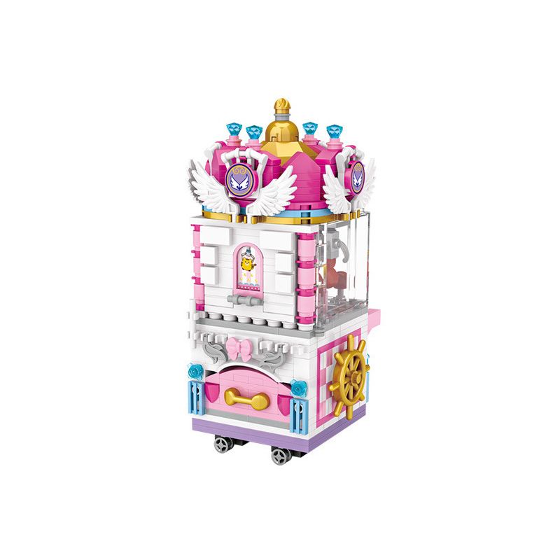 LOZ 1721 non  MÁY MÓNG bộ đồ chơi xếp lắp ráp ghép mô hình City Modern Paradise Thành Phố Thiên Đường Hiện Đại 587 khối