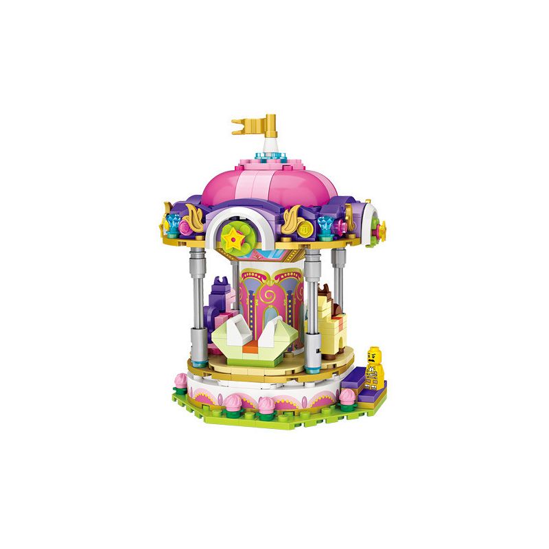 LOZ 1720 non  BĂNG CHUYỀN bộ đồ chơi xếp lắp ráp ghép mô hình City Modern Paradise Thành Phố Thiên Đường Hiện Đại 406 khối