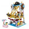 LOZ 1717 non  TÀU CƯỚP BIỂN bộ đồ chơi xếp lắp ráp ghép mô hình City Modern Paradise Thành Phố Thiên Đường Hiện Đại 541 khối