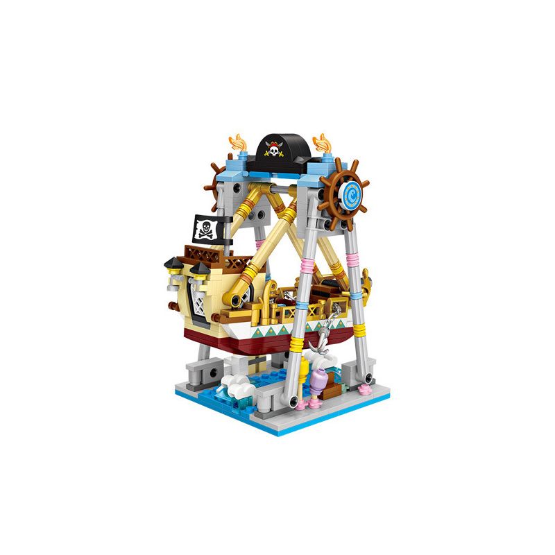 LOZ 1717 non  TÀU CƯỚP BIỂN bộ đồ chơi xếp lắp ráp ghép mô hình City Modern Paradise Thành Phố Thiên Đường Hiện Đại 541 khối