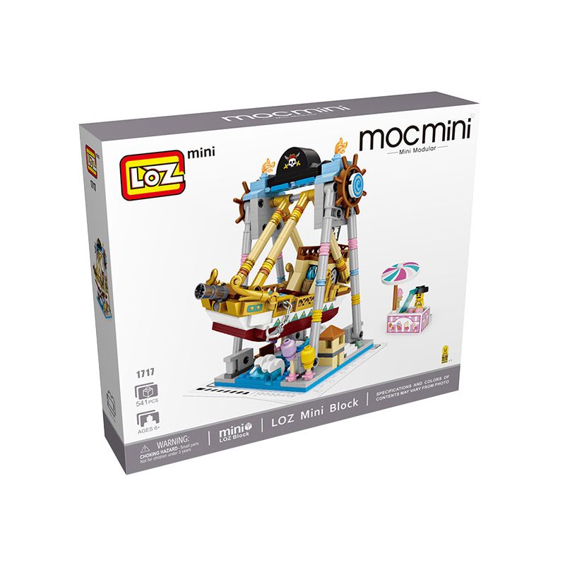 LOZ 1717 non  TÀU CƯỚP BIỂN bộ đồ chơi xếp lắp ráp ghép mô hình City Modern Paradise Thành Phố Thiên Đường Hiện Đại 541 khối