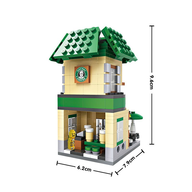 LOZ 1608 non  CAFE PHỐ NHỎ bộ đồ chơi xếp lắp ráp ghép mô hình Mini Modular Đường Phố Thu Nhỏ 312 khối LOZ 1608 non  CAFE PHỐ NHỎ bộ đồ chơi xếp lắp ráp ghép mô hình Mini Modular Đường Phố Thu Nhỏ 312 khối