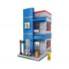 LOZ 1602 non  BÁNH MÌ KẸP THỊT MINI CHẾ ĐỘ XEM PHỐ bộ đồ chơi xếp lắp ráp ghép mô hình Mini Modular Đường Phố Thu Nhỏ 307 khối