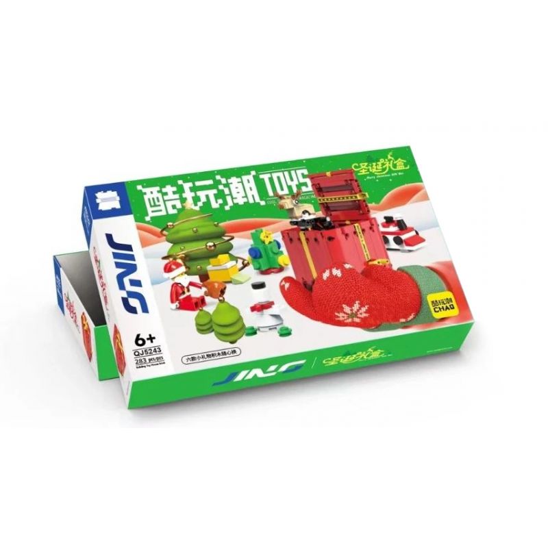 ZHEGAO QJ5243 5243 non  HỘP QUÀ GIÁNG SINH bộ đồ chơi xếp lắp ráp ghép mô hình Christmas 283 khối