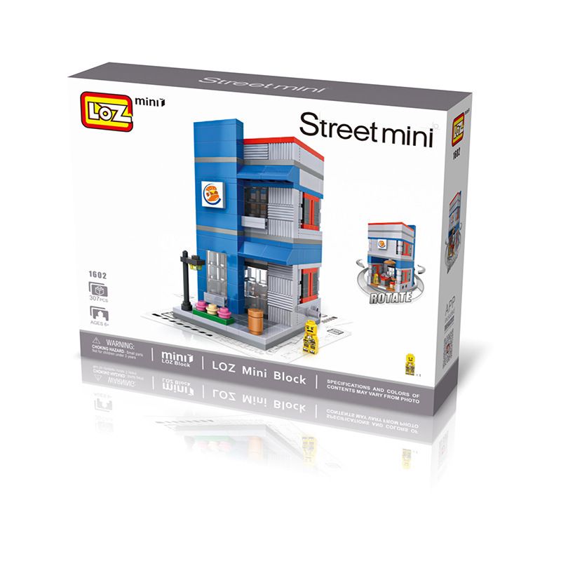 LOZ 1602 non  BÁNH MÌ KẸP THỊT MINI CHẾ ĐỘ XEM PHỐ bộ đồ chơi xếp lắp ráp ghép mô hình Mini Modular Đường Phố Thu Nhỏ 307 khối LOZ 1602 non  BÁNH MÌ KẸP THỊT MINI CHẾ ĐỘ XEM PHỐ bộ đồ chơi xếp lắp ráp ghép mô hình Mini Modular Đường Phố Thu Nhỏ 307 khối