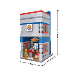 LOZ 1602 non  BÁNH MÌ KẸP THỊT MINI CHẾ ĐỘ XEM PHỐ bộ đồ chơi xếp lắp ráp ghép mô hình Mini Modular Đường Phố Thu Nhỏ 307 khối LOZ 1602 non  BÁNH MÌ KẸP THỊT MINI CHẾ ĐỘ XEM PHỐ bộ đồ chơi xếp lắp ráp ghép mô hình Mini Modular Đường Phố Thu Nhỏ 307 khối