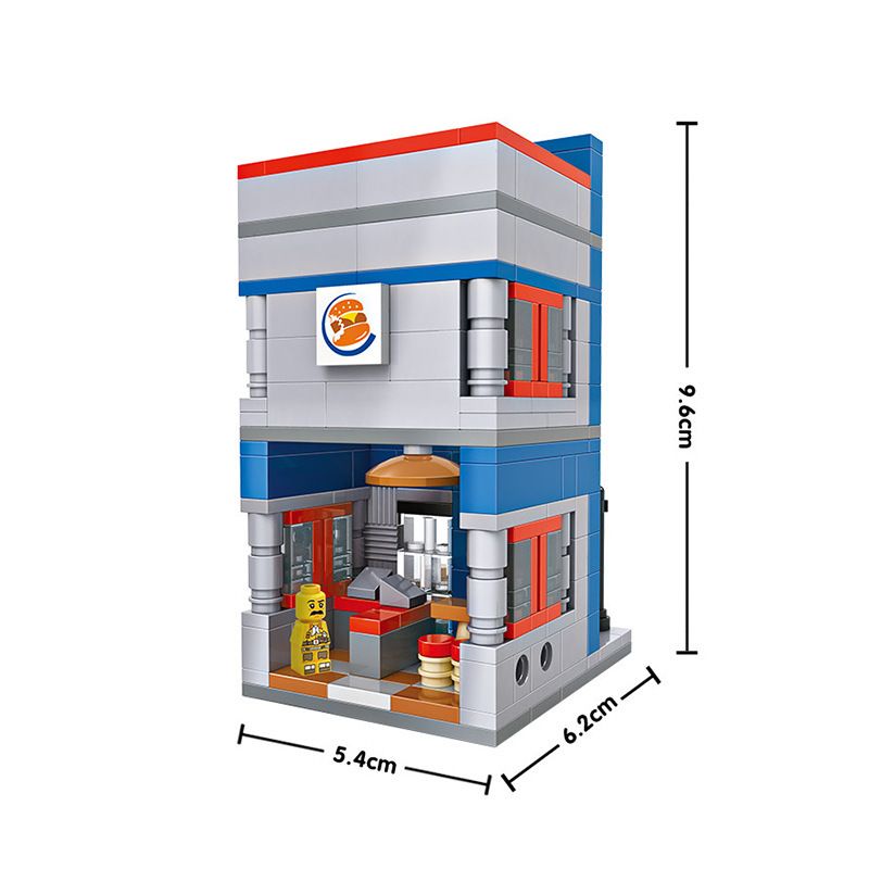 LOZ 1602 non  BÁNH MÌ KẸP THỊT MINI CHẾ ĐỘ XEM PHỐ bộ đồ chơi xếp lắp ráp ghép mô hình Mini Modular Đường Phố Thu Nhỏ 307 khối LOZ 1602 non  BÁNH MÌ KẸP THỊT MINI CHẾ ĐỘ XEM PHỐ bộ đồ chơi xếp lắp ráp ghép mô hình Mini Modular Đường Phố Thu Nhỏ 307 khối