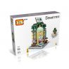 LOZ 1624 non  HIỆU SÁCH MINI STREET VIEW bộ đồ chơi xếp lắp ráp ghép mô hình Mini Modular Đường Phố Thu Nhỏ 411 khối