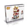 LOZ 1626 non  QUÁN KEM MINI STREET VIEW bộ đồ chơi xếp lắp ráp ghép mô hình Mini Modular Đường Phố Thu Nhỏ 322 khối