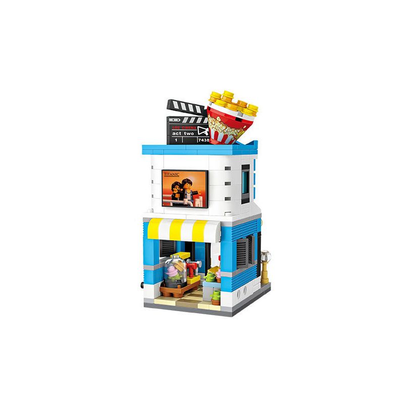LOZ 1635 non  RẠP CHIẾU PHIM MINI STREET VIEW bộ đồ chơi xếp lắp ráp ghép mô hình Mini Modular Đường Phố Thu Nhỏ 336 khối LOZ 1635 non  RẠP CHIẾU PHIM MINI STREET VIEW bộ đồ chơi xếp lắp ráp ghép mô hình Mini Modular Đường Phố Thu Nhỏ 336 khối