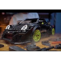 PANBO 7701 non  SIÊU XE MÔ HÌNH PORSCHE tỷ lệ 1:8 bộ đồ chơi xếp lắp ráp ghép mô hình PORSCHE CAYMAN TURBO 2868 khối