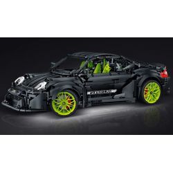 PANBO 7701 non  SIÊU XE MÔ HÌNH PORSCHE tỷ lệ 1:8 bộ đồ chơi xếp lắp ráp ghép mô hình PORSCHE CAYMAN TURBO 2868 khối
