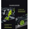 PANBO 7701 non  SIÊU XE MÔ HÌNH PORSCHE tỷ lệ 1:8 bộ đồ chơi xếp lắp ráp ghép mô hình PORSCHE CAYMAN TURBO 2868 khối