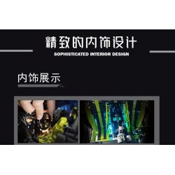 PANBO 7701 non  SIÊU XE MÔ HÌNH PORSCHE tỷ lệ 1:8 bộ đồ chơi xếp lắp ráp ghép mô hình PORSCHE CAYMAN TURBO 2868 khối