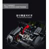 PANBO 7701 non  SIÊU XE MÔ HÌNH PORSCHE tỷ lệ 1:8 bộ đồ chơi xếp lắp ráp ghép mô hình PORSCHE CAYMAN TURBO 2868 khối