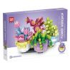 GAOMISI T1040B 1040B non  4 LOẠI MỌNG NƯỚC bộ đồ chơi xếp lắp ráp ghép mô hình FLOWER WORKSHOP SUCCULENT PLANT 412 khối