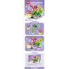 GAOMISI T1040B 1040B non  4 LOẠI MỌNG NƯỚC bộ đồ chơi xếp lắp ráp ghép mô hình FLOWER WORKSHOP SUCCULENT PLANT 412 khối