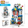 LOZ 1642 non  PHÒNG TRÒ CHƠI MINI STREET VIEW bộ đồ chơi xếp lắp ráp ghép mô hình Mini Modular Đường Phố Thu Nhỏ 393 khối