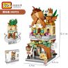 LOZ 1641 non  CỬA HÀNG HẠT DẺ MINI STREET VIEW bộ đồ chơi xếp lắp ráp ghép mô hình Mini Modular Đường Phố Thu Nhỏ 385 khối