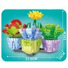 GAOMISI T1040A 1040A non  4 LOẠI MỌNG NƯỚC bộ đồ chơi xếp lắp ráp ghép mô hình FLOWER WORKSHOP SUCCULENT PLANT 485 khối