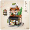 LOZ 1656 non  CỬA HÀNG MATCHA ??? PHỐ NHẬT BẢN bộ đồ chơi xếp lắp ráp ghép mô hình Modular Buildings Mô Hình Nhà Cửa 379 khối