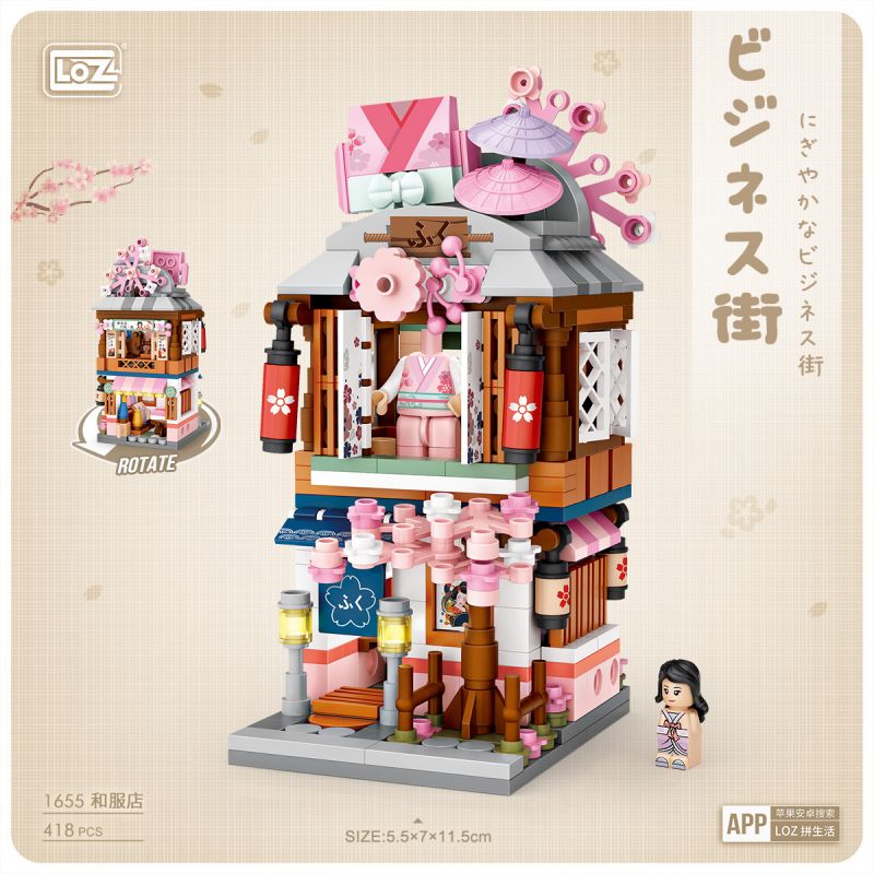 LOZ 1655 non  CỬA HÀNG KIMONO ??? PHỐ NHẬT BẢN bộ đồ chơi xếp lắp ráp ghép mô hình Modular Buildings Mô Hình Nhà Cửa 418 khối LOZ 1655 non  CỬA HÀNG KIMONO ??? PHỐ NHẬT BẢN bộ đồ chơi xếp lắp ráp ghép mô hình Modular Buildings Mô Hình Nhà Cửa 418 khối