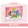 GAOMISI T1041 1041 non  4 LOẠI MỌNG NƯỚC bộ đồ chơi xếp lắp ráp ghép mô hình FLOWER WORKSHOP SUCCULENT PLANT 482 khối
